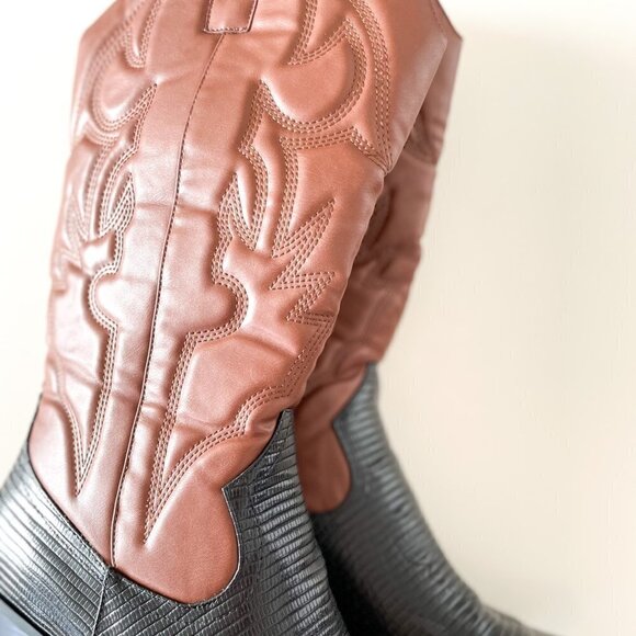 Two-Toned Western Boots - Picture 8 of 10